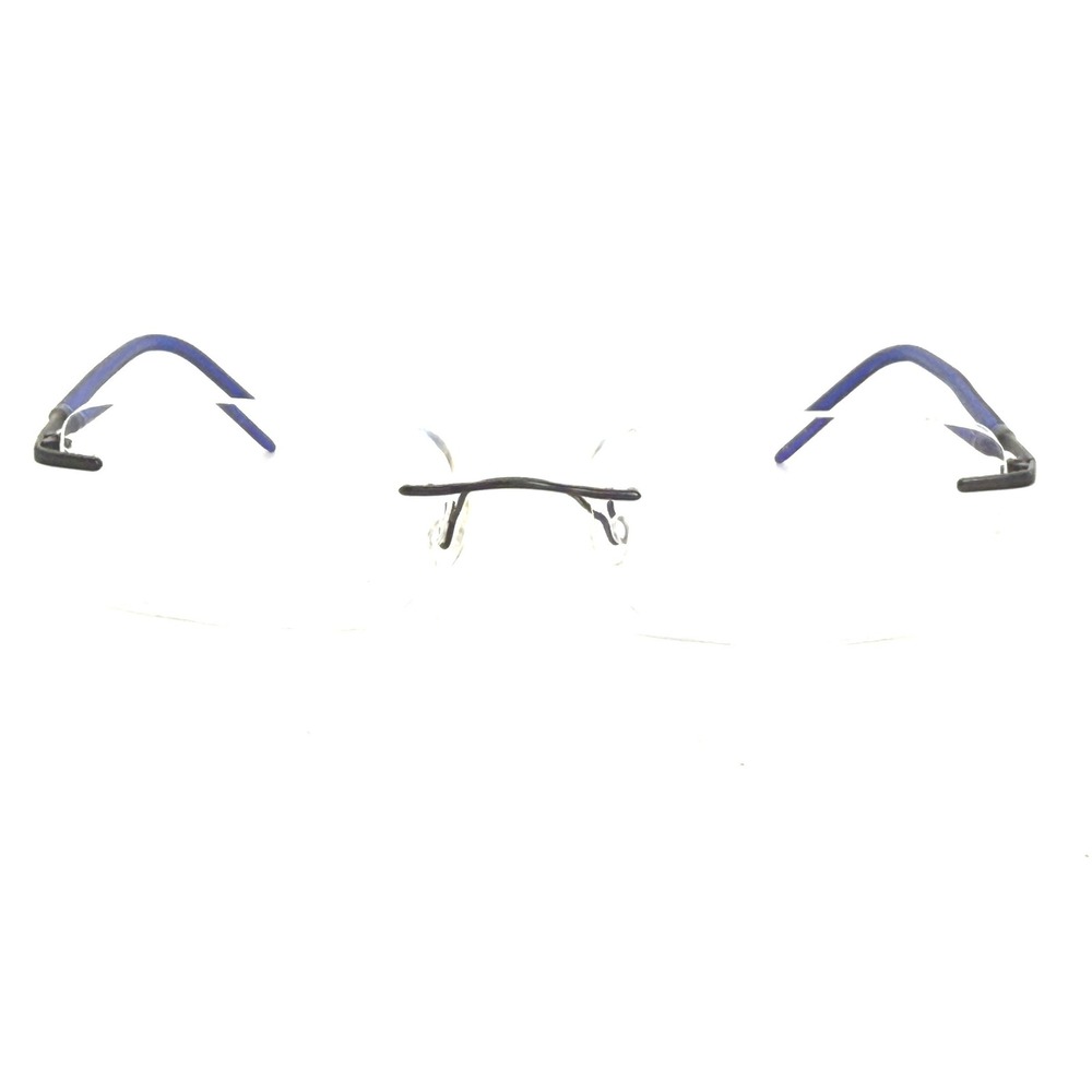 Airlock Rimless Eyeglasses Frames Blue Black 52 18 140‎ 2001 Rectangular 22370